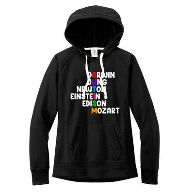 Autism For Darwin Jung Newton Einstein Edison Women's Fleece Hoodie