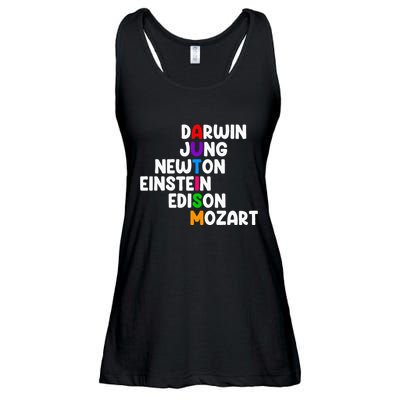 Autism For Darwin Jung Newton Einstein Edison Ladies Essential Flowy Tank