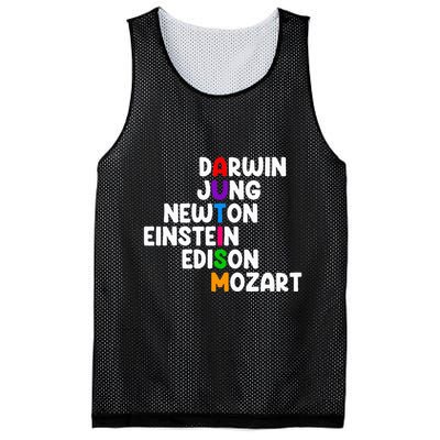 Autism For Darwin Jung Newton Einstein Edison Mesh Reversible Basketball Jersey Tank