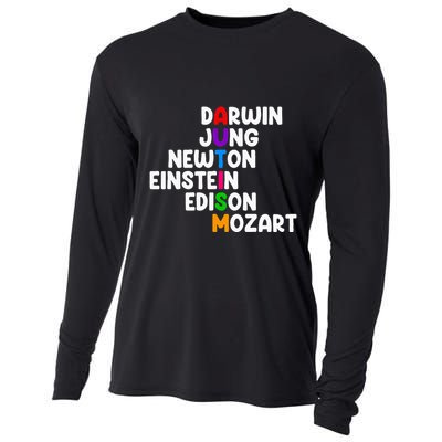 Autism For Darwin Jung Newton Einstein Edison Cooling Performance Long Sleeve Crew