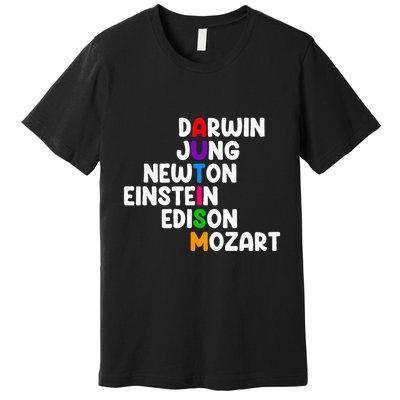 Autism For Darwin Jung Newton Einstein Edison Premium T-Shirt