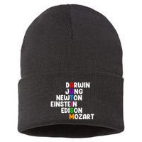 Autism For Darwin Jung Newton Einstein Edison Sustainable Knit Beanie