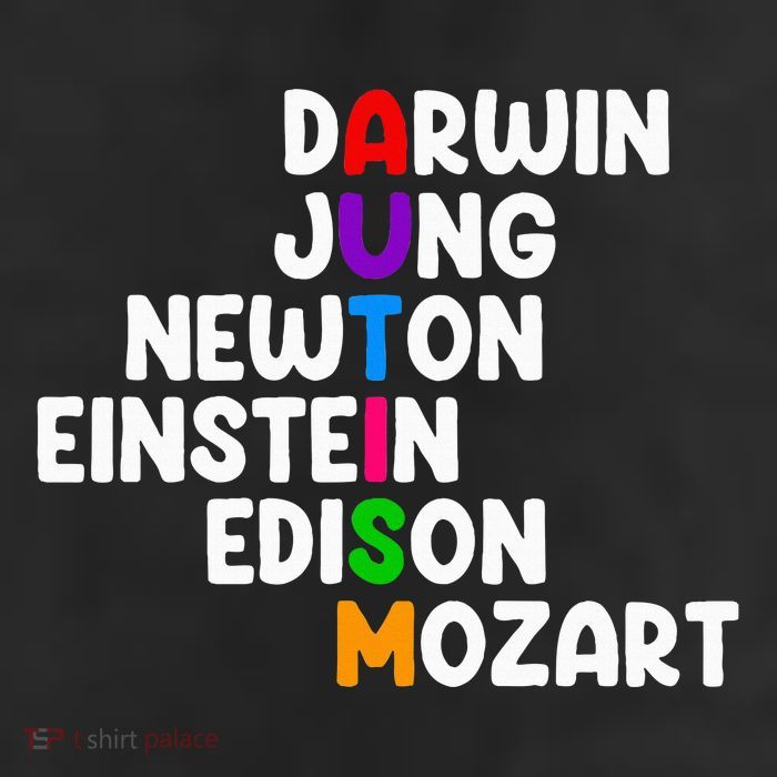 Autism For Darwin Jung Newton Einstein Edison 25L Jumbo Tote