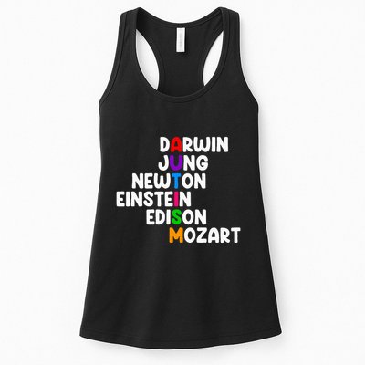 Autism For Darwin Jung Newton Einstein Edison Womens Tank Top