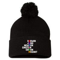 Autism For Darwin Jung Newton Einstein Edison Pom Pom 12in Knit Beanie