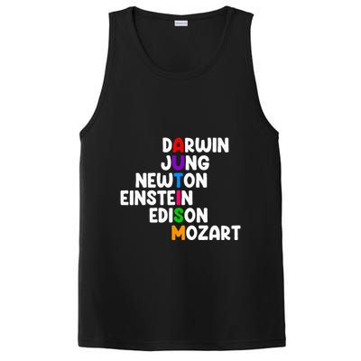 Autism For Darwin Jung Newton Einstein Edison PosiCharge Competitor Tank