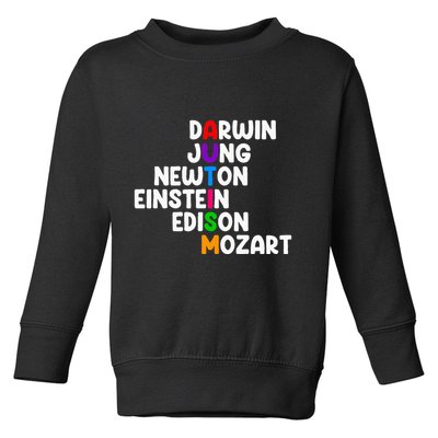 Autism For Darwin Jung Newton Einstein Edison Toddler Sweatshirt