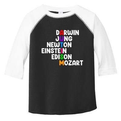 Autism For Darwin Jung Newton Einstein Edison Toddler Fine Jersey T-Shirt