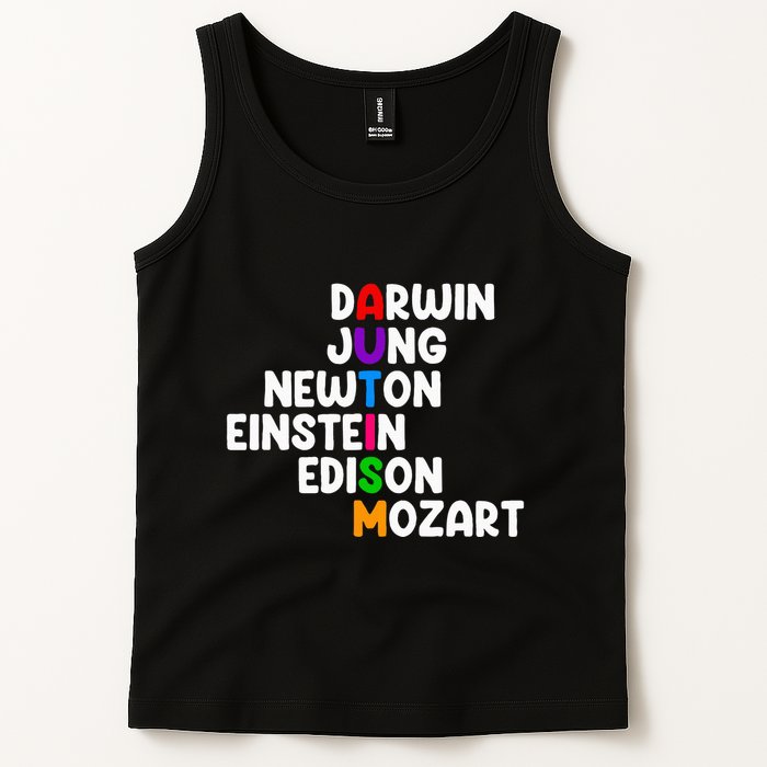 Autism For Darwin Jung Newton Einstein Edison Tank Top