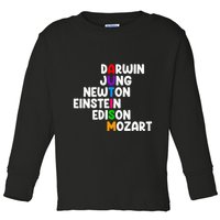 Autism For Darwin Jung Newton Einstein Edison Toddler Long Sleeve Shirt