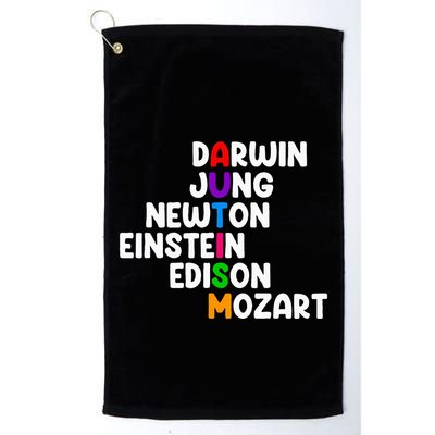 Autism For Darwin Jung Newton Einstein Edison Golf Towel