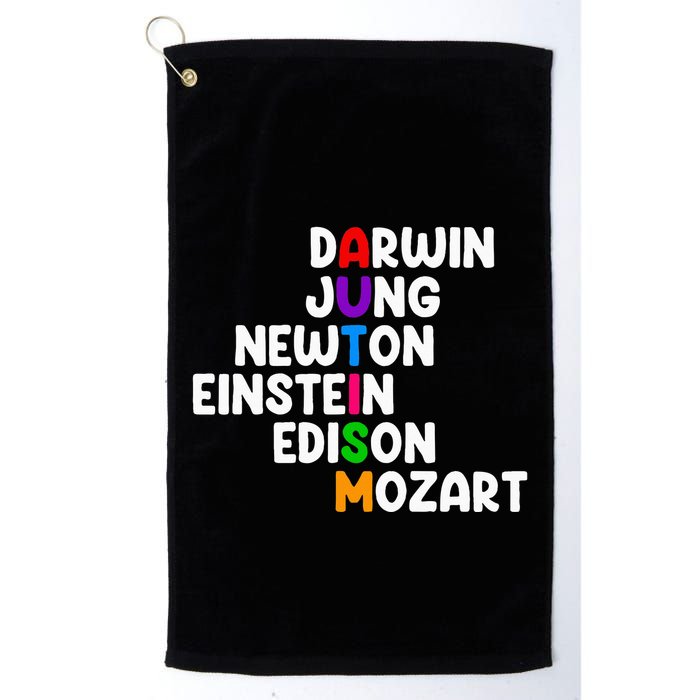 Autism For Darwin Jung Newton Einstein Edison Golf Towel