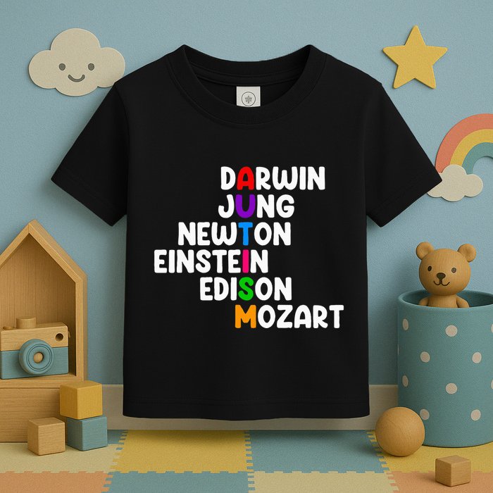 Autism For Darwin Jung Newton Einstein Edison Toddler T-Shirt