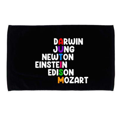 Autism For Darwin Jung Newton Einstein Edison Microfiber Hand Towel
