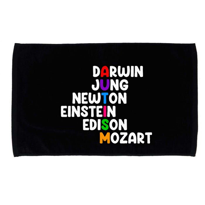 Autism For Darwin Jung Newton Einstein Edison Microfiber Hand Towel
