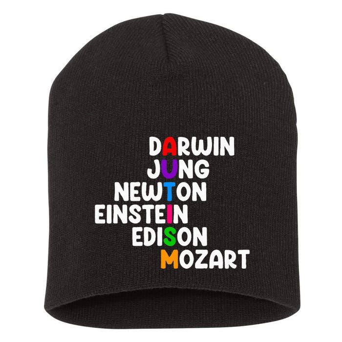 Autism For Darwin Jung Newton Einstein Edison Short Acrylic Beanie