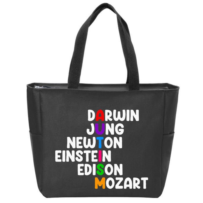 Autism For Darwin Jung Newton Einstein Edison Zip Tote Bag