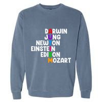 Autism For Darwin Jung Newton Einstein Edison Garment-Dyed Sweatshirt