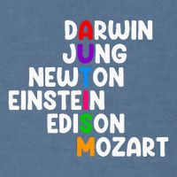 Autism For Darwin Jung Newton Einstein Edison Garment-Dyed Sweatshirt