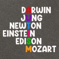 Autism For Darwin Jung Newton Einstein Edison Cotton Canvas Backpack