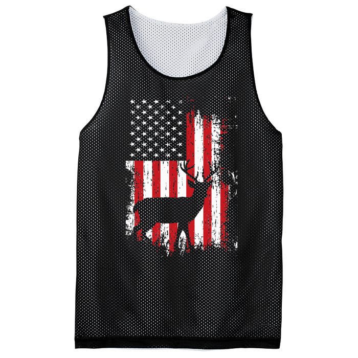 American Flag Deer Hunting Distressed Usa Mesh Reversible Basketball Jersey Tank