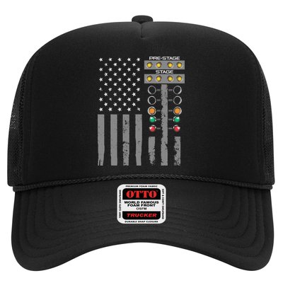 American Flag Drag Racing Strip Tree Light For Dragster Trucker Hat
