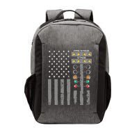 American Flag Drag Racing Strip Tree Light For Dragster Vector Backpack