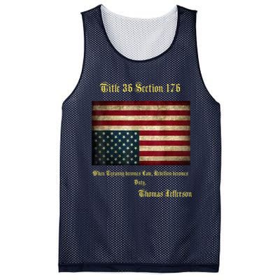 American Flag Distress Upside Down Thomas Jefferson Patriot Mesh Reversible Basketball Jersey Tank