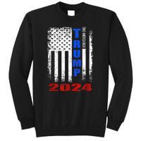 American Flag Design Trump 2024 Sweatshirt