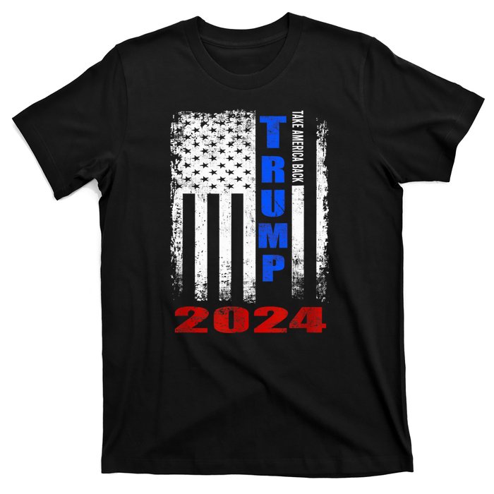 American Flag Design Trump 2024 T-Shirt