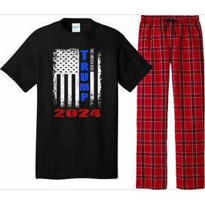 American Flag Design Trump 2024 Pajama Set