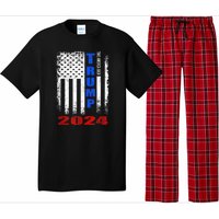 American Flag Design Trump 2024 Pajama Set