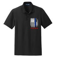 American Flag Design Trump 2024 Dry Zone Grid Polo