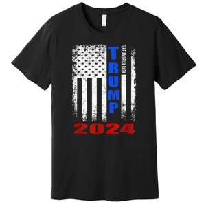 American Flag Design Trump 2024 Premium T-Shirt