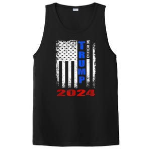 American Flag Design Trump 2024 PosiCharge Competitor Tank