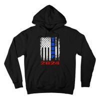 American Flag Design Trump 2024 Tall Hoodie