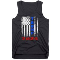 American Flag Design Trump 2024 Tank Top