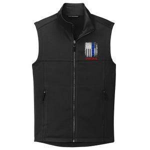 American Flag Design Trump 2024 Collective Smooth Fleece Vest