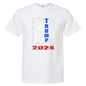 American Flag Design Trump 2024 Garment-Dyed Heavyweight T-Shirt