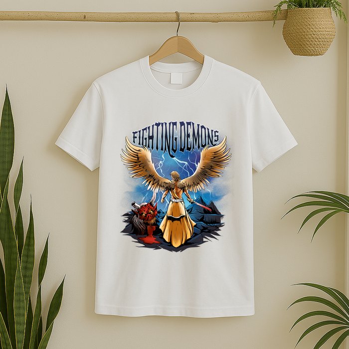 Angel Fighting Demons T-Shirt