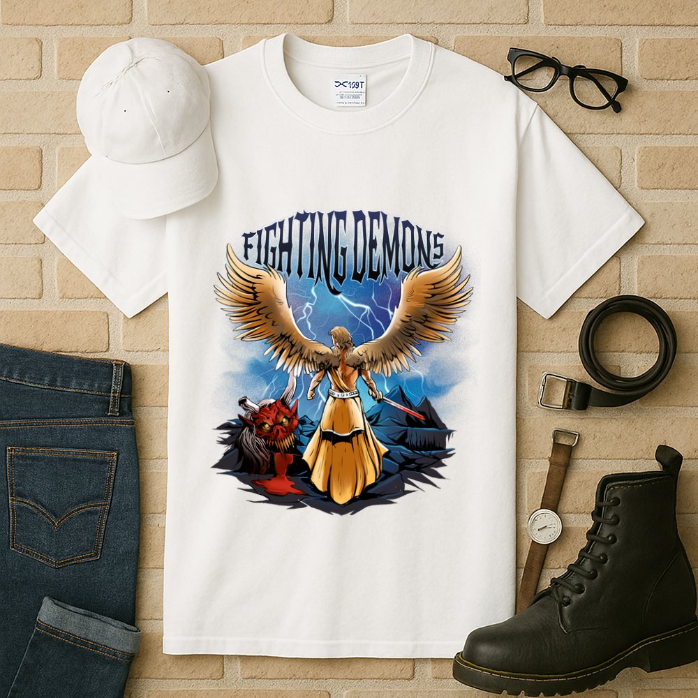 Angel Fighting Demons Tall T-Shirt