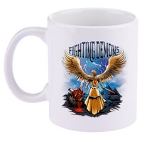 Angel Fighting Demons 11oz C Handle Ceramic Mug