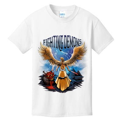 Angel Fighting Demons Kids T-Shirt