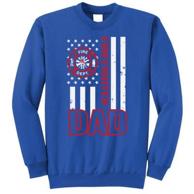 American Firefighter Dad Gift Tall Sweatshirt