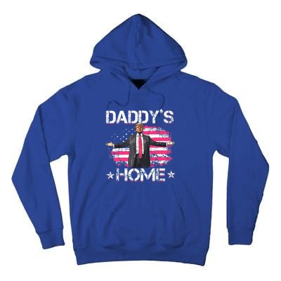 American Flag DaddyS Home Trump 2024 Tall Hoodie