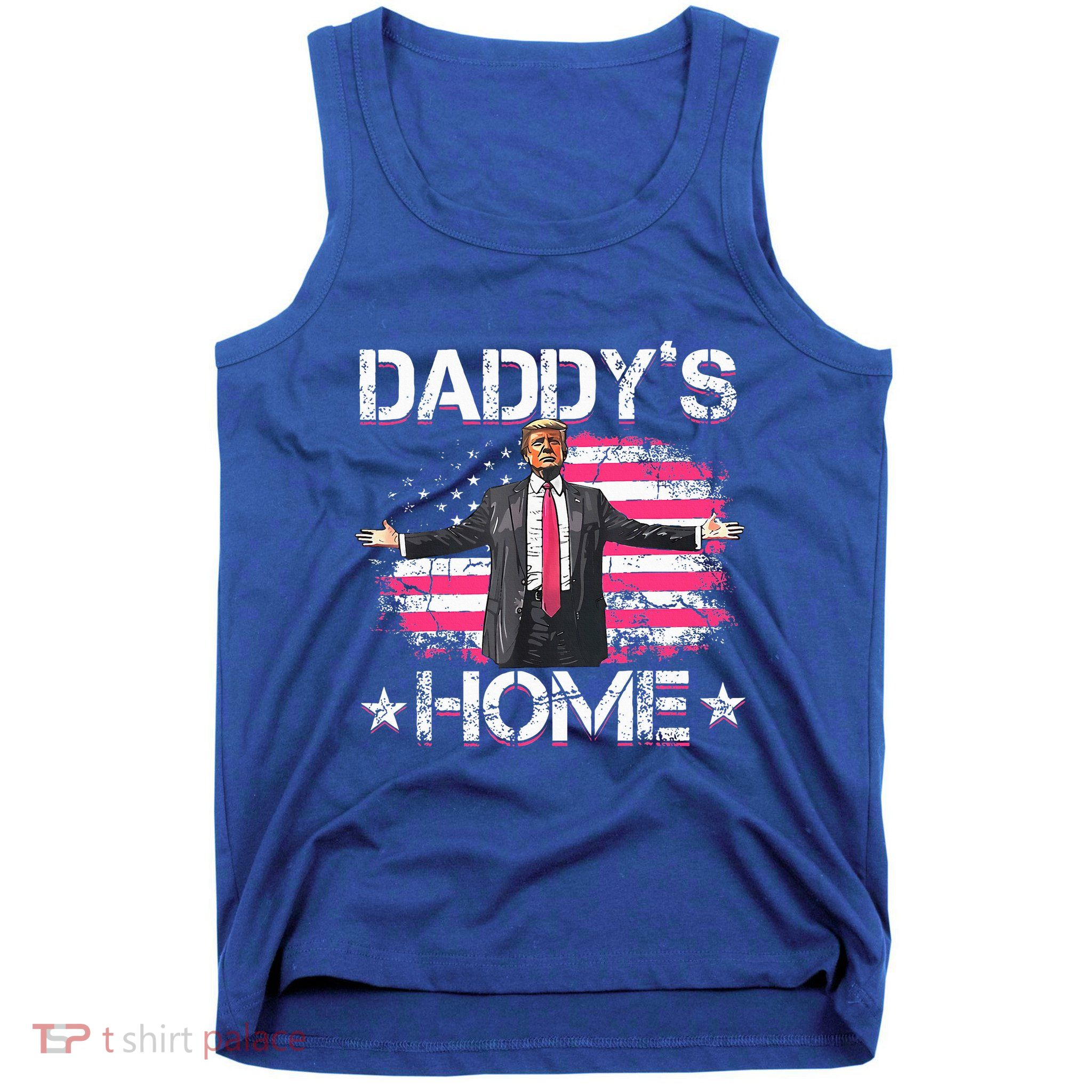 American Flag DaddyS Home Trump 2024 Tank Top