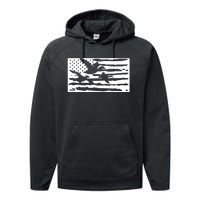 American Flag Duck Hunter Performance Fleece Hoodie