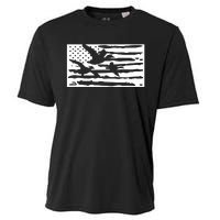 American Flag Duck Hunter Cooling Performance Crew T-Shirt