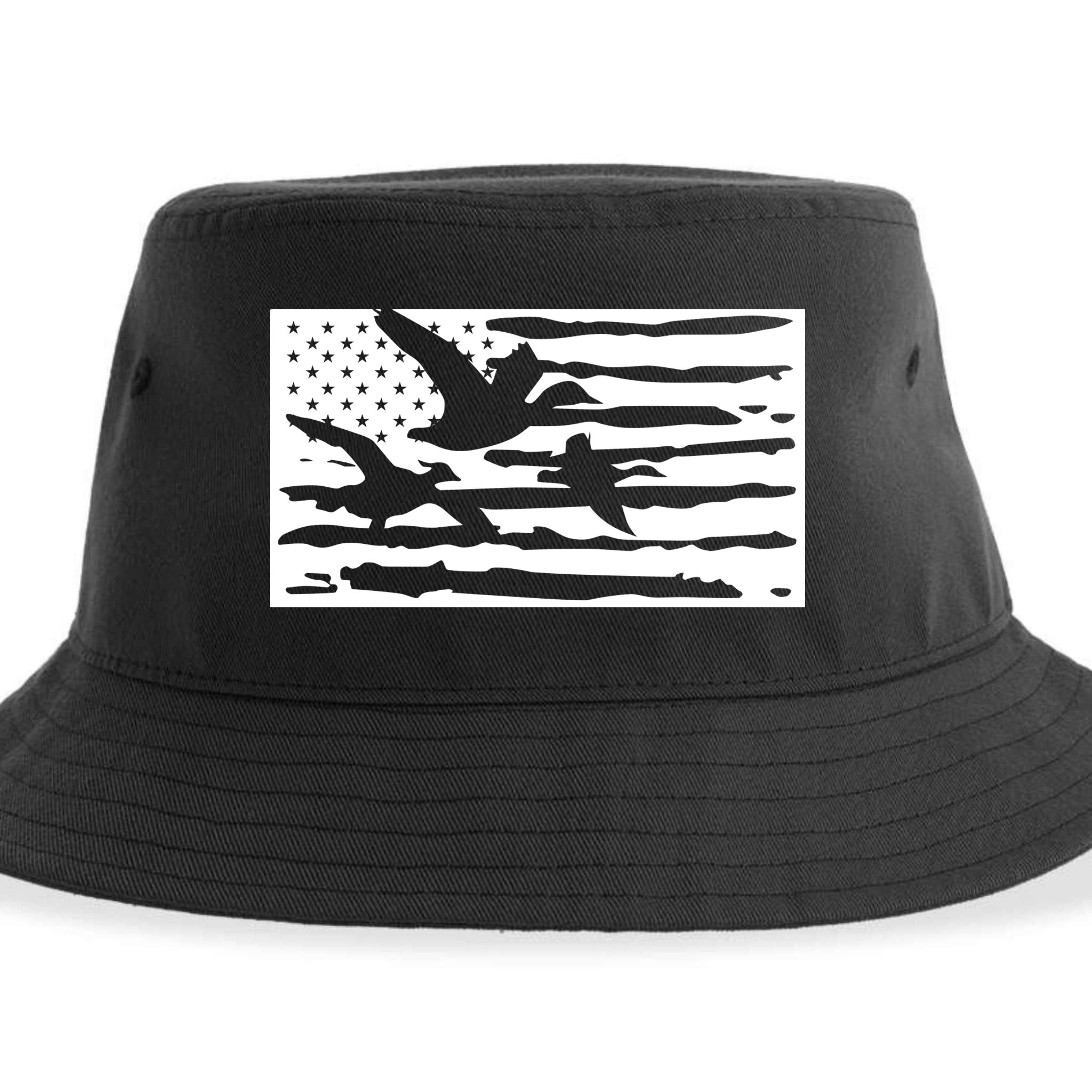 American Flag Duck Hunter Sustainable Bucket Hat