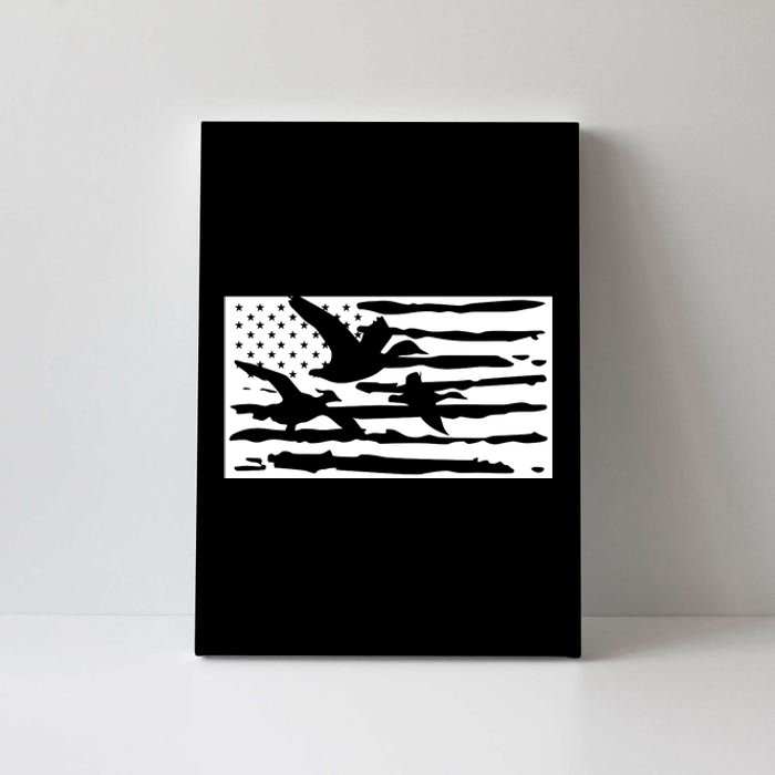 American Flag Duck Hunter Canvas